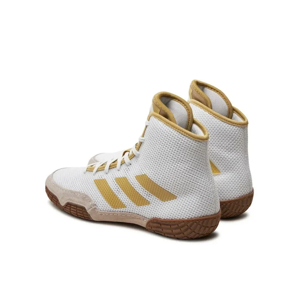 Adidas Tech Fall 2.0 FZ5389 Men White Vegas Gold Athletic Wrestling Shoes TF7608